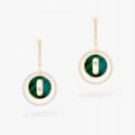 Messika - Lucky Move Malachite Earrings Yellow Gold